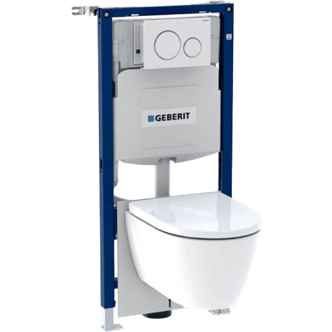 Geberit Duofix set UP320 + Sigma 20 2-knops wit/mat wit